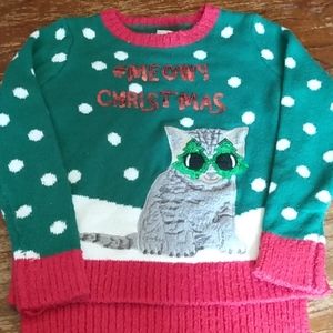Ugly Christmas sweater girls 7/8